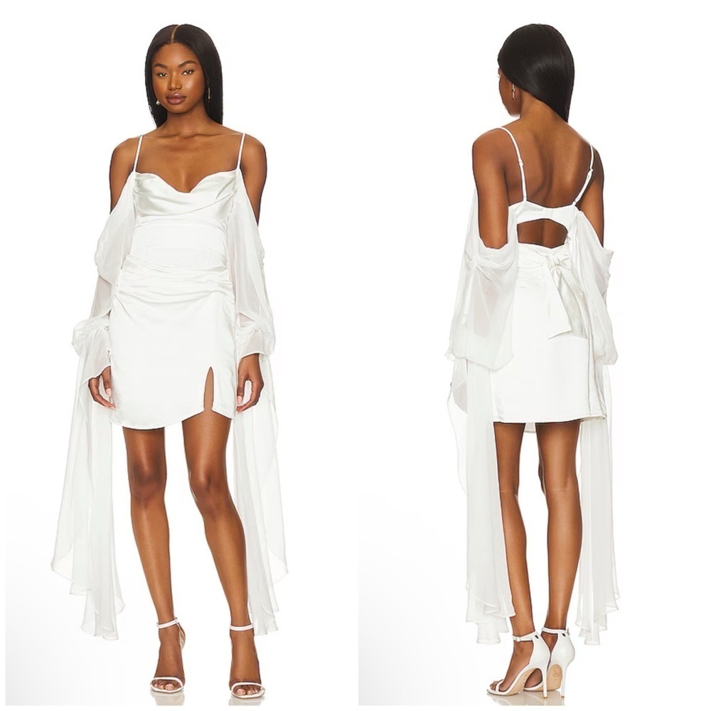 For Love and Lemons Harlow Mini Dress in White Size S